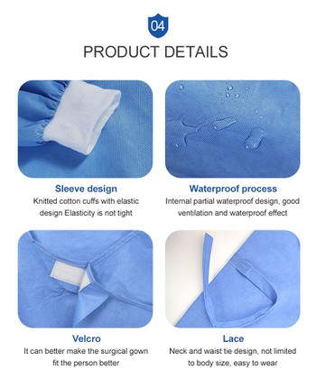 Non woven surgical gown Non woven surgical gown